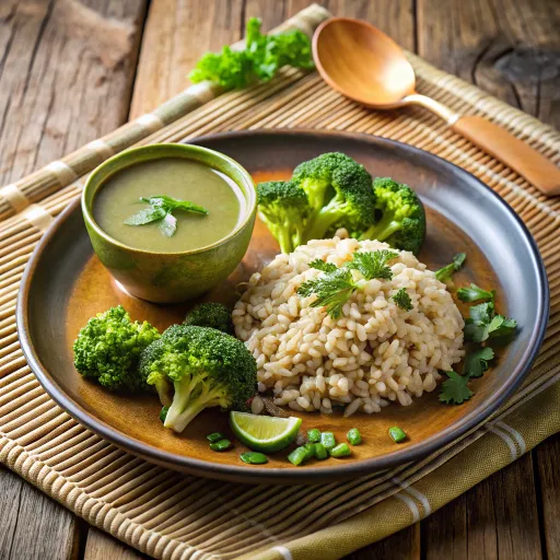 ข้าวสุกน้ำซุปเขียว